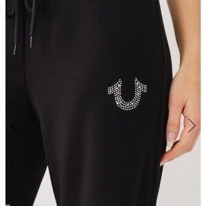 wide leg crystal sweats paid $109